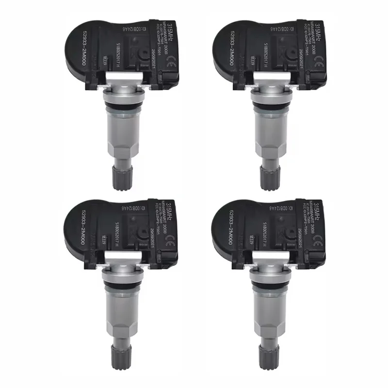 

4PCS Tire Pressure Monitor Sensor Kit 52933-2M000 S180052017G For Hyundai Accent Elantra Genesis Sonata,KIA Cerato Forte