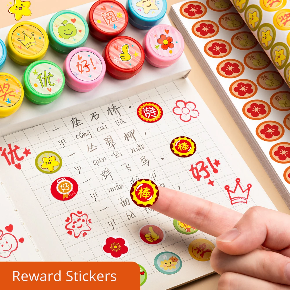 4000pcs Reward Stickers for Kids Children Potty Training Motivational Child Cute Animals Stationery Sticker