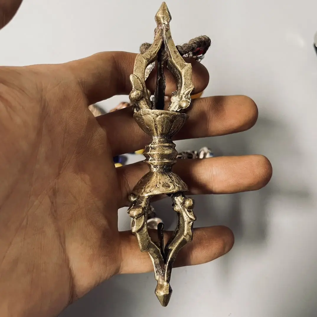 Free shipping Tibetan tantra Nepal return old copper vajra pestle