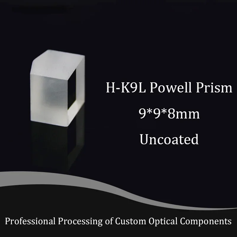 Prisma do poder do vidro ótico, ponto claro, ângulo 15 graus, diâmetro de 2.4mm, H-K9L, material do prisma
