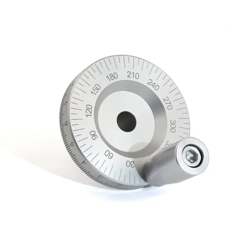 alim-工作機械メタルスケールハンドホイール手動スライドテーブルツール専用目盛り付き角度付きハンドルロッカー8mm