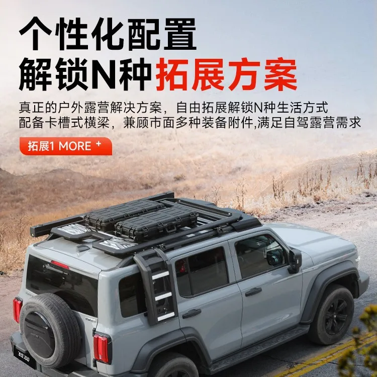 300 Wind Chasing Roof Rack Modified Hot Blood Roof Expansion Platform Off-road Side Ladder Side Account