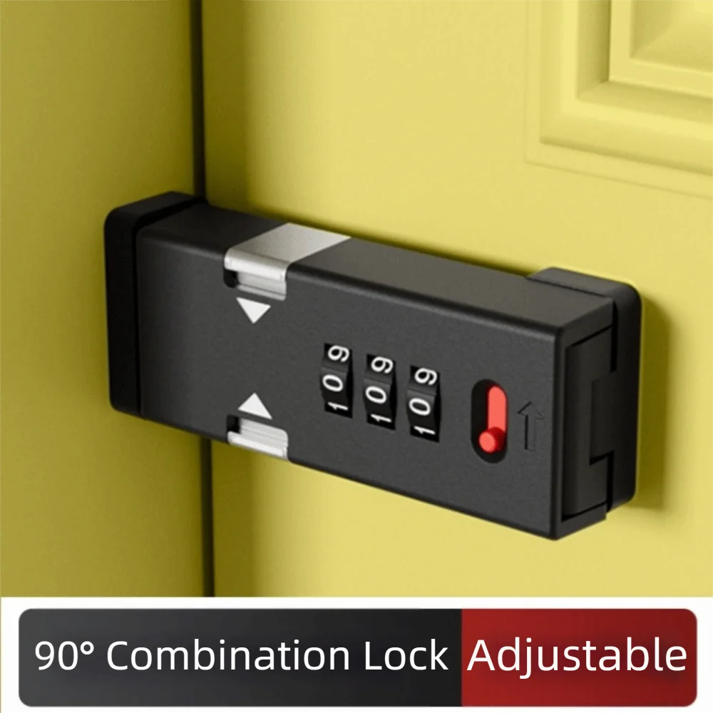 

Adjustable Cabinet Password Lock Enhanced Security Zinc Alloy Security Lock Erosion Resistant Door Bolt Lock Cabinets