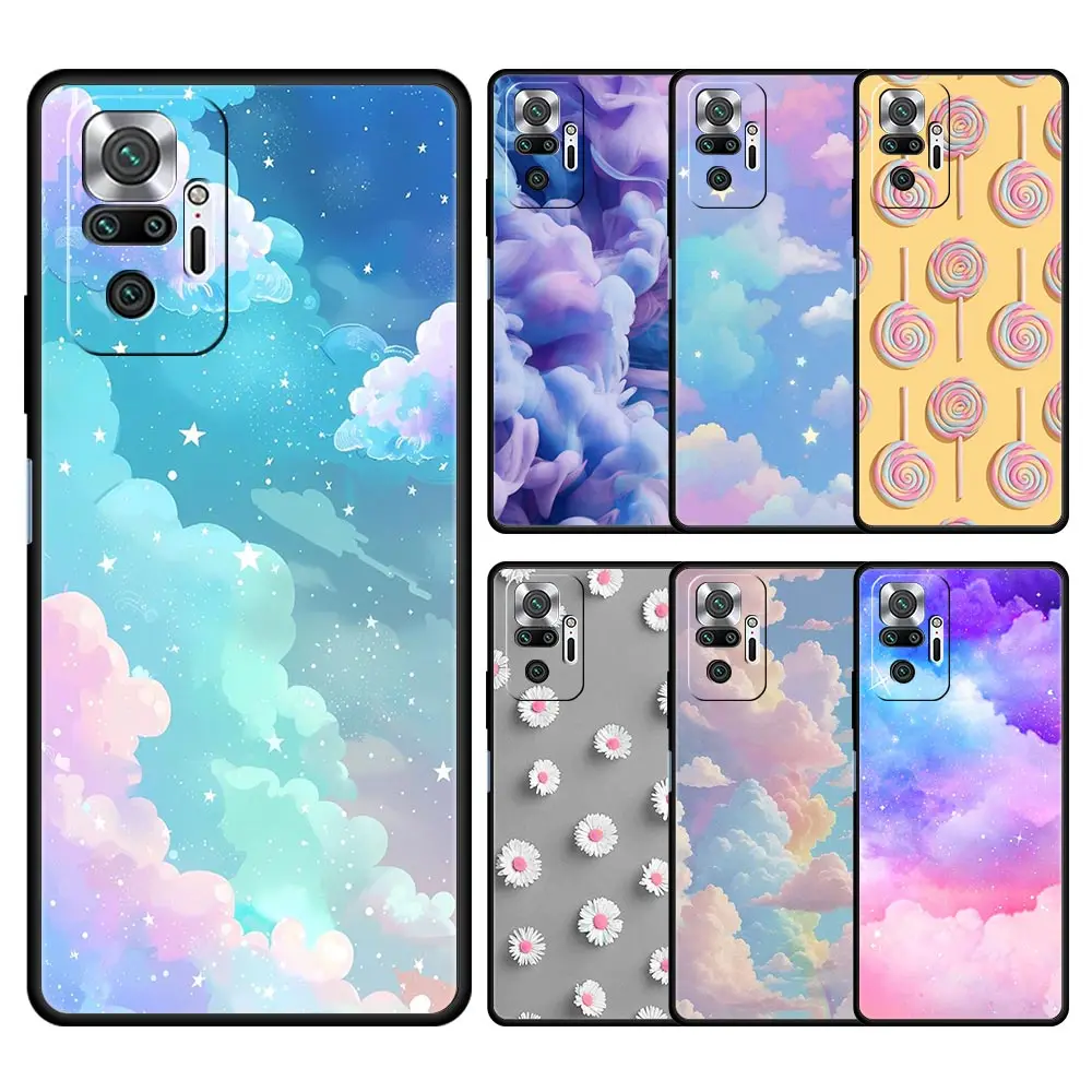 Floating Liquid candy mural Phone Case For Xiaomi Redmi Note 14 13 12 5G 9S 9 10 11 Pro Plus 9T 14C 13C 12C 10C 9C 9A Soft Cover