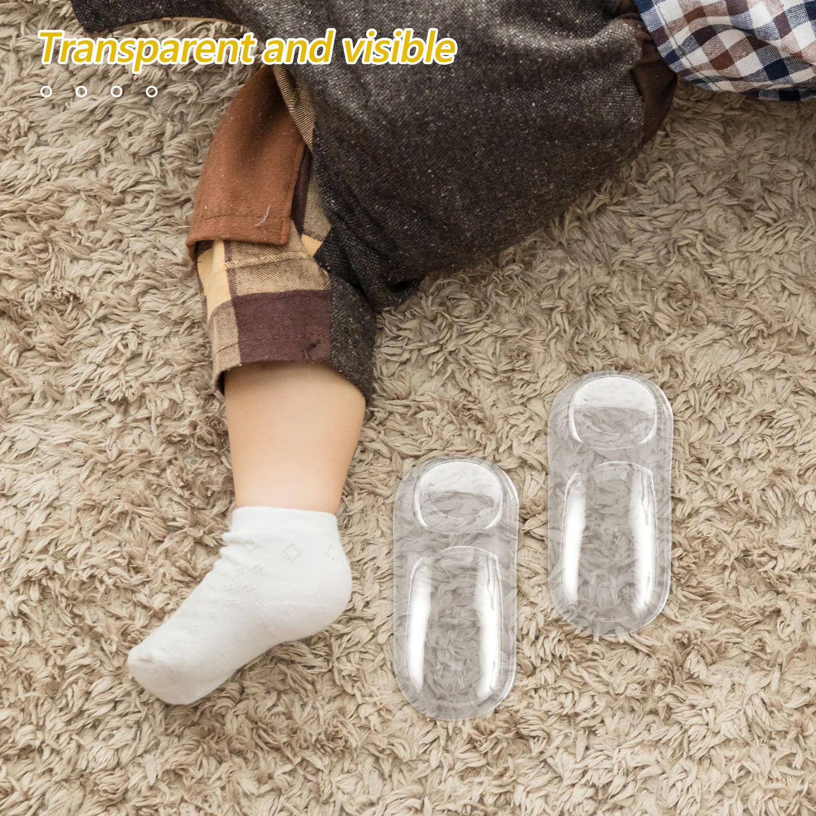 

50Pcs Baby Feet Shoe Support Clear Plastic Mannequin Durable Shoe Holder Sock Display Stand for Store Organization