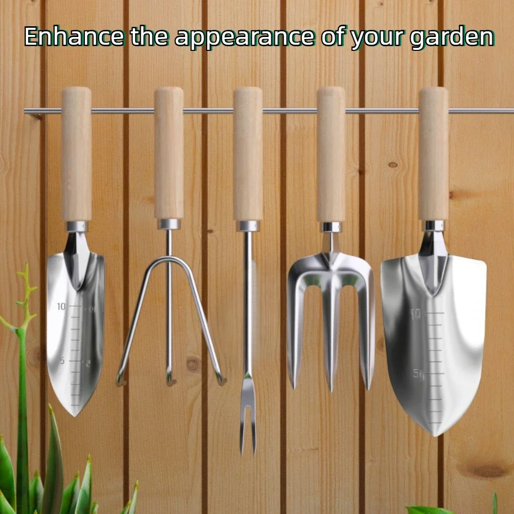 5Pcs/Set Mini Garden Tool Set For Garden Plants Flower Pot Cactus Vegetables Digging Weeding Indoor Small Plants Garden Tools