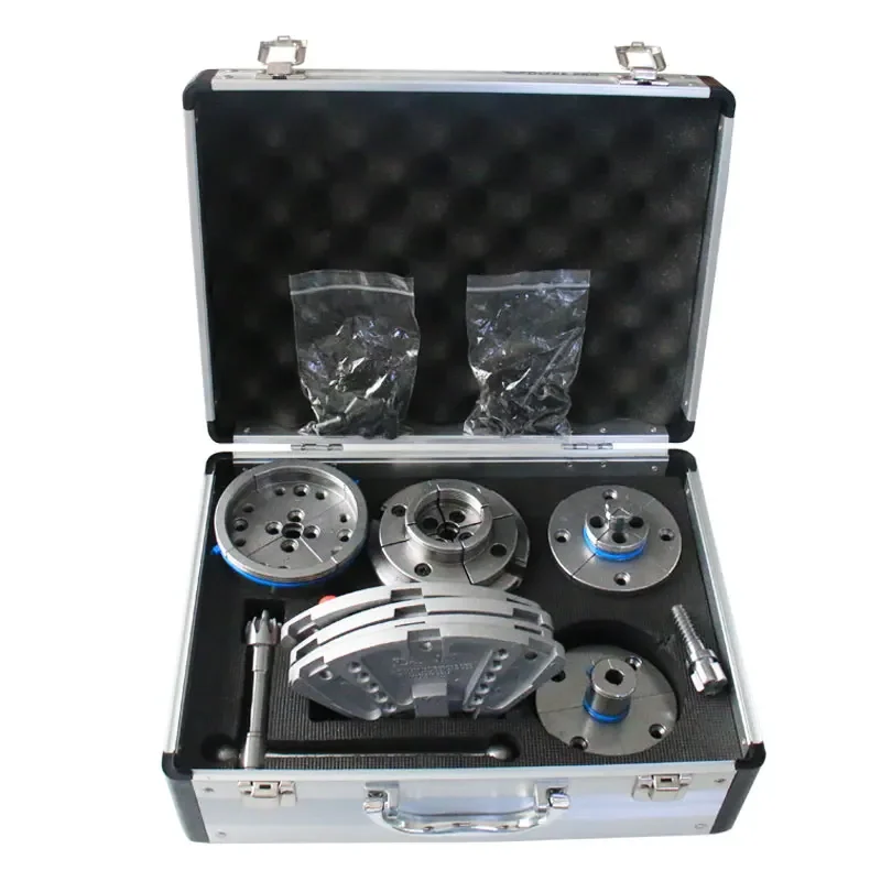 3.75 אינץ' סט צ'אק טורנינג עצמי בעל 4 פרות עם 1 אינץ'. חוט 8TPI להחזקת קערות וספינדלים