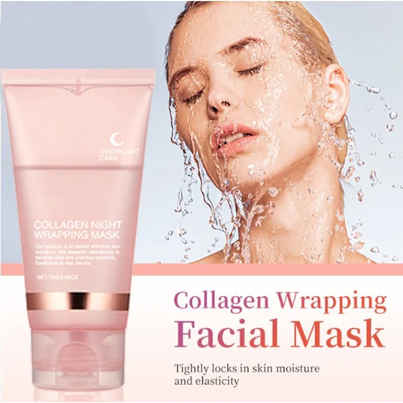 

Collagen Peel-off Mask Night Wrapping Facial Mask Deeply Moisturizing Hydrating Firming Skin Facial Mask Daily Face Skin Care