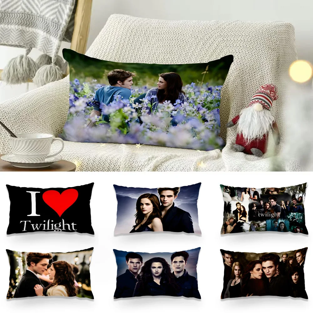 The Twilight Saga Edward Cullen Modern Pillow Cover Decoration Vampire Fantasy Film Car Cushion Case 3D Printing Sofa Cushions