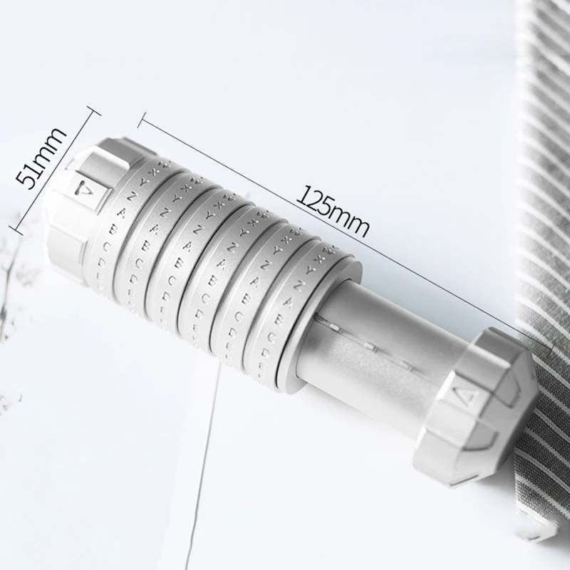 다빈치 기계식 콤비네이션 자물쇠, 숨겨진 금속 개인 암호 현금 상자, 돈 알파벳 자물쇠, 교육용 장난감 선물