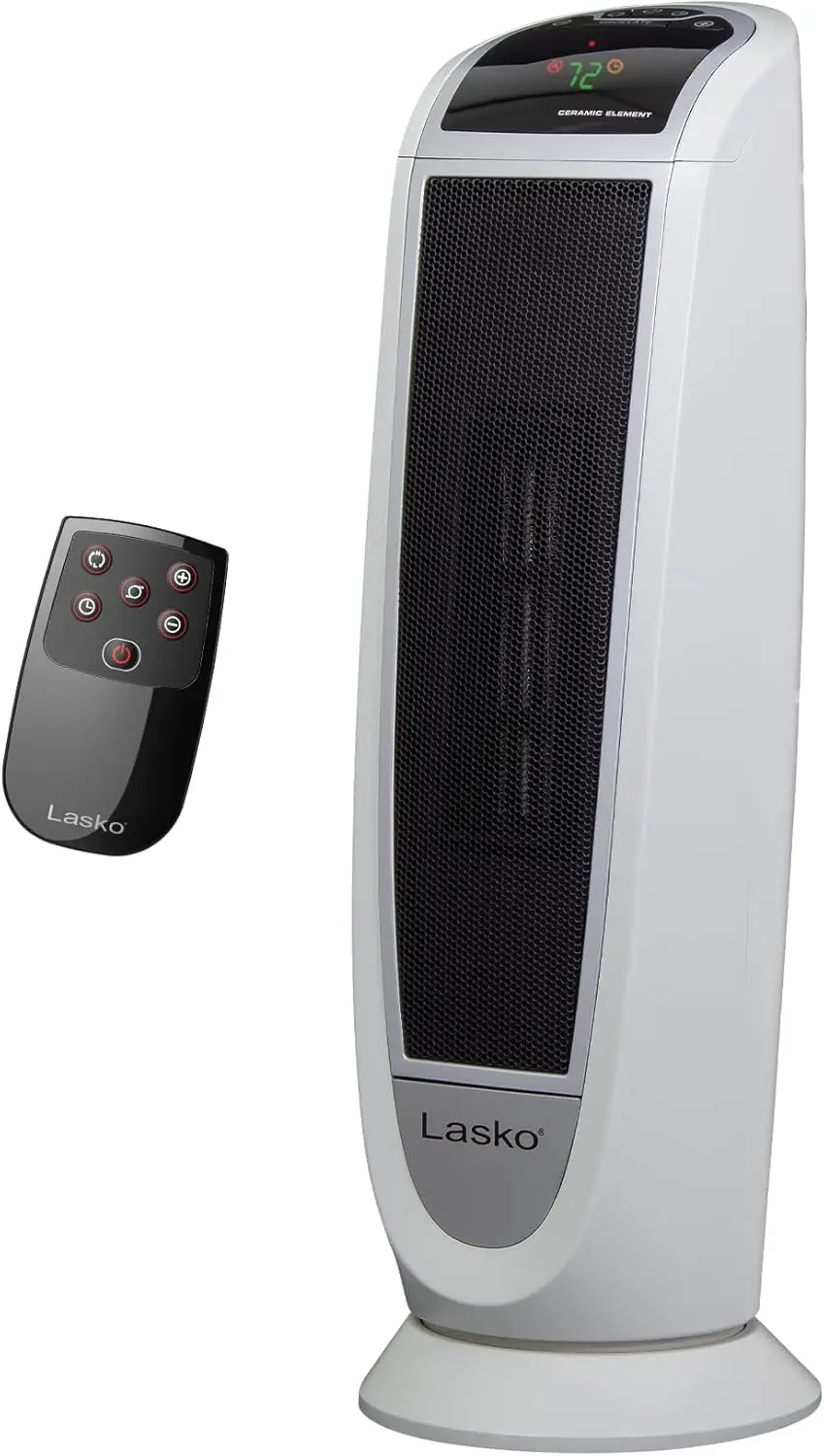 

Digital Ceramic Tower Heater with Remote, Timer, Overheat Protection - 1500W White