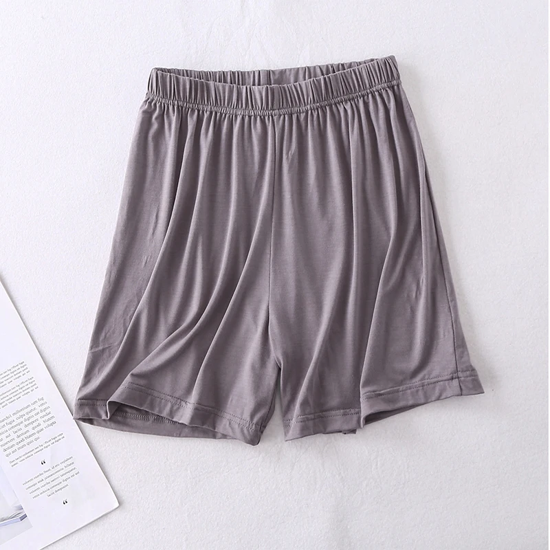 Summer Women\'s Sleep Bottoms Women Soft Thin Shorts Casual Homewear Pants At Home Sleepwear Solid Color Sleeping Short Pants