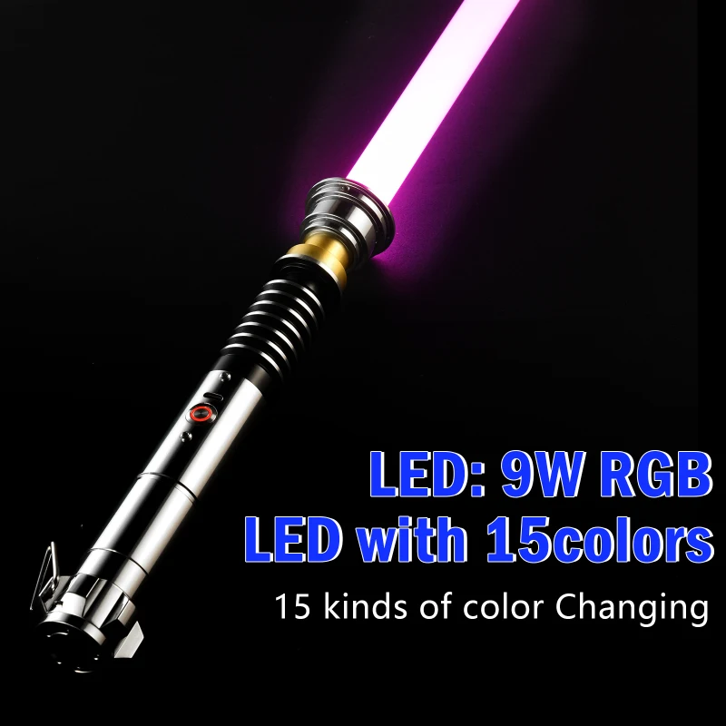 Xenopixel Lightsaber Luke Laser Sword Smooth Swing Metal Handle Laser Sword Lightsaber With Heavy Sound Effects Mode FX Duel Toy