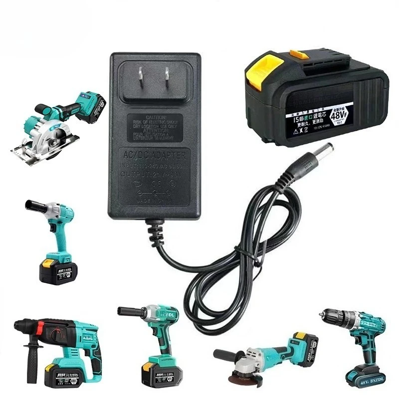 Universal 18650 12V 16.8V 21V Lithium Battery Charger Cable, Electric Wrench, Hand Drill