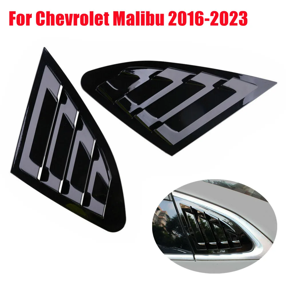 

2PCS For Chevrolet Malibu XL 2016-2021 Car Rear Window Louver Cover Exterior Side Vent Shutter Trim Scoop ABS Accessories
