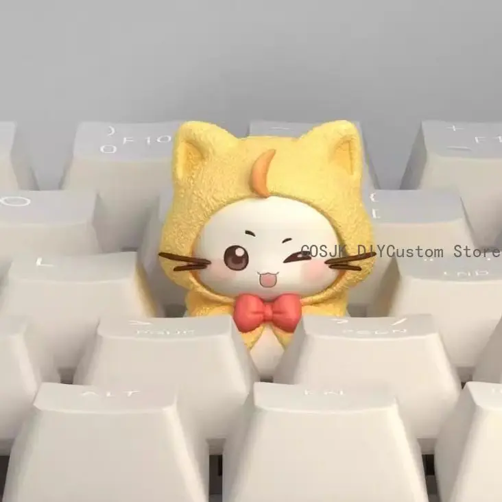 Süße Unendlichkeit Nikki Cosplay Anime Tastenkappen Harzmaterial für mechanische Tastatur Zubehör Tastenkappen Maskottchen Student Fans Geschenk