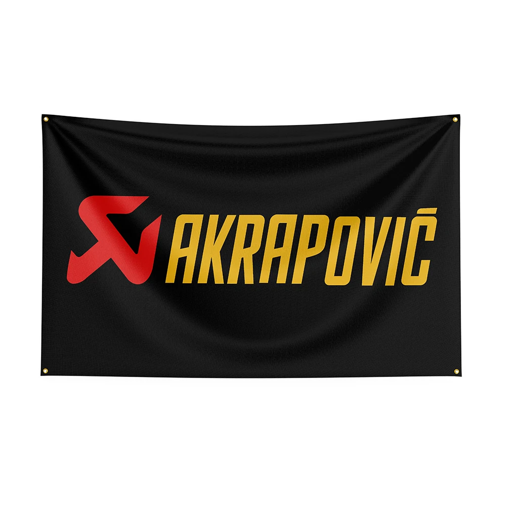 

3x5 Akrapovlcs Flag Polyester Prlnted Motorcycle Accessorles Banner For Decor 11