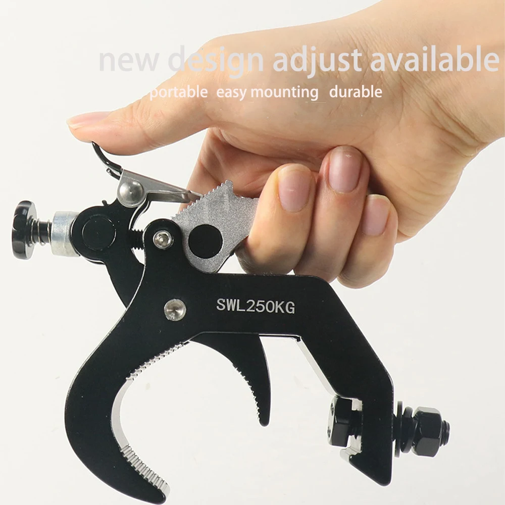 Quick Rig Clamp Stage light Hook Quick Lock New Aluminum Truss Clamp 45-60mm Eagle Claw Hook For Moving Head  Beam Lights