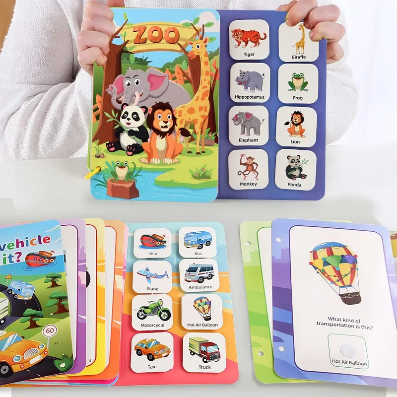 Bambini Prima Educazione Silenzioso Occupato Incolla un libro Adesivo puzzle fai da te per bambini Giocattolo Montessori Libro di adesivi giocattolo educativo portatile