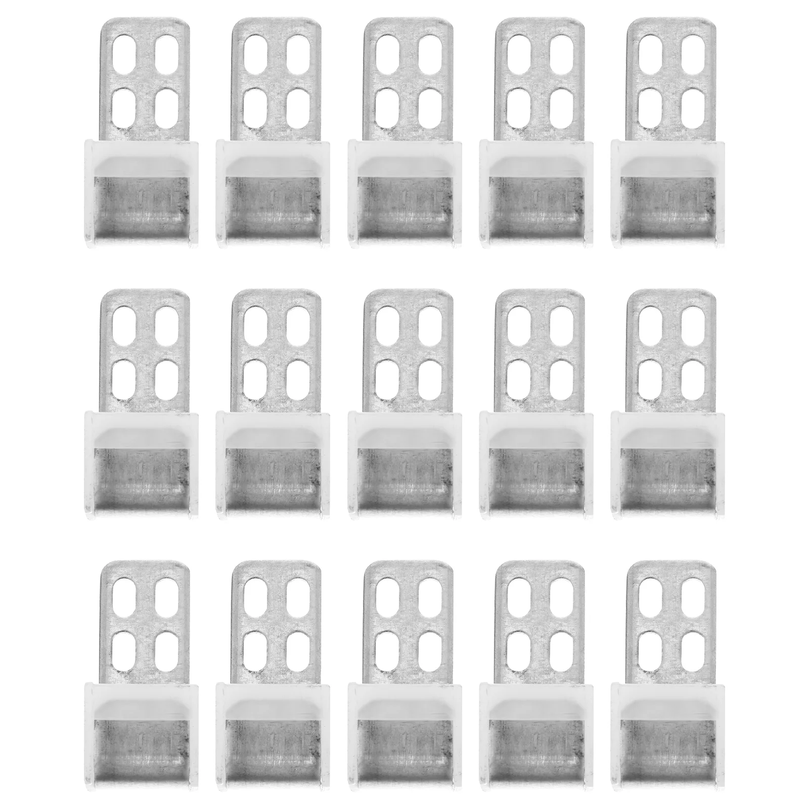 20 Pcs Sofas Spring Clips Repair Kit Four Holes Couch Repairing Accessories Useful Silver Sagging Support Furniture