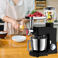 5-in-1 Multifunction Electric Kitchen Aid Grinder 4.5L-5.5L Dough Display Cake Mixer Robot Batedeiras De Bolos Kitchen Mixer