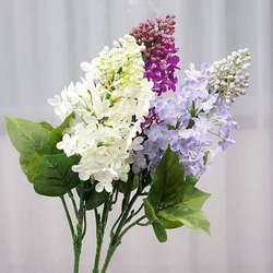 NIEUW Lila tak zijden kunstbloemen woondecoratie flores kunstmatige witte kamerdecoratie tiener deco mariage bruiloft