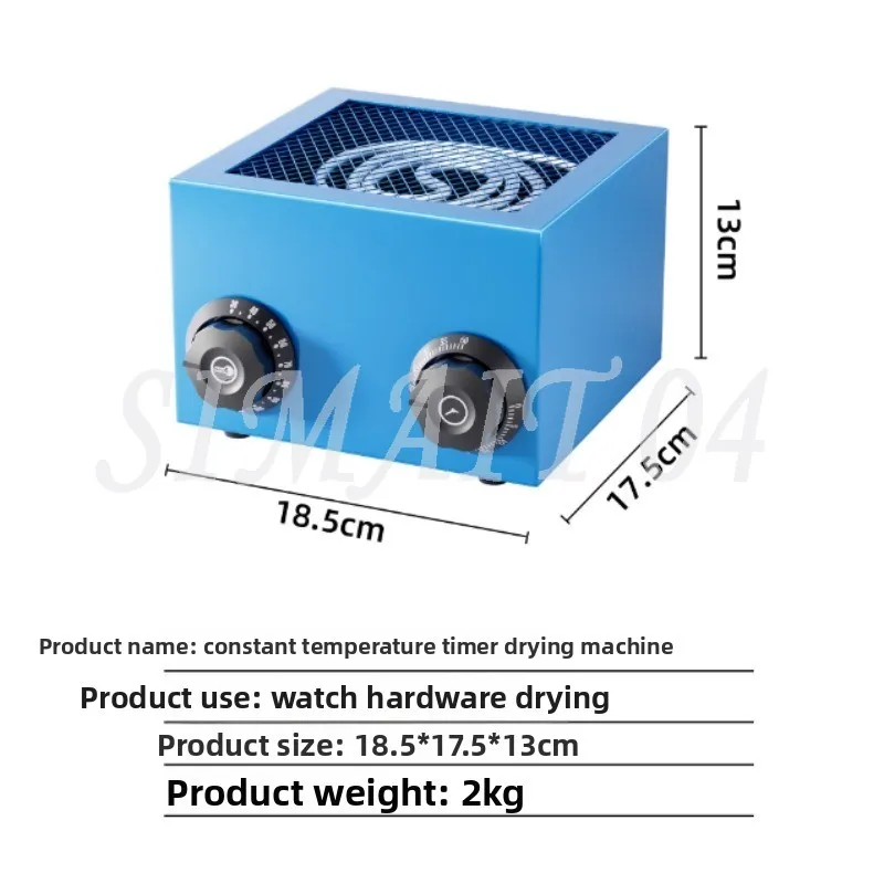 Watch Repair Hot Air Blower with Timing and Temperature Control, Professional Dryer for Watch Movement Components Drying