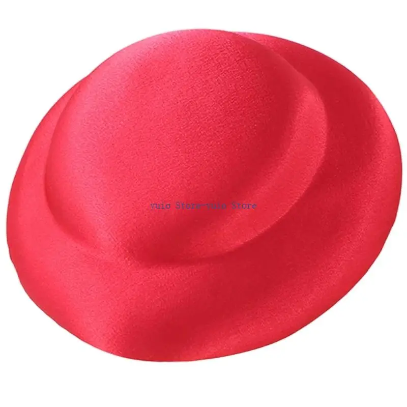 X7XB Color Fedoras Hat Fascinator Base Pillbox Hat Top Hat Millinery Hat for Dinner Outdoor Casual Wear