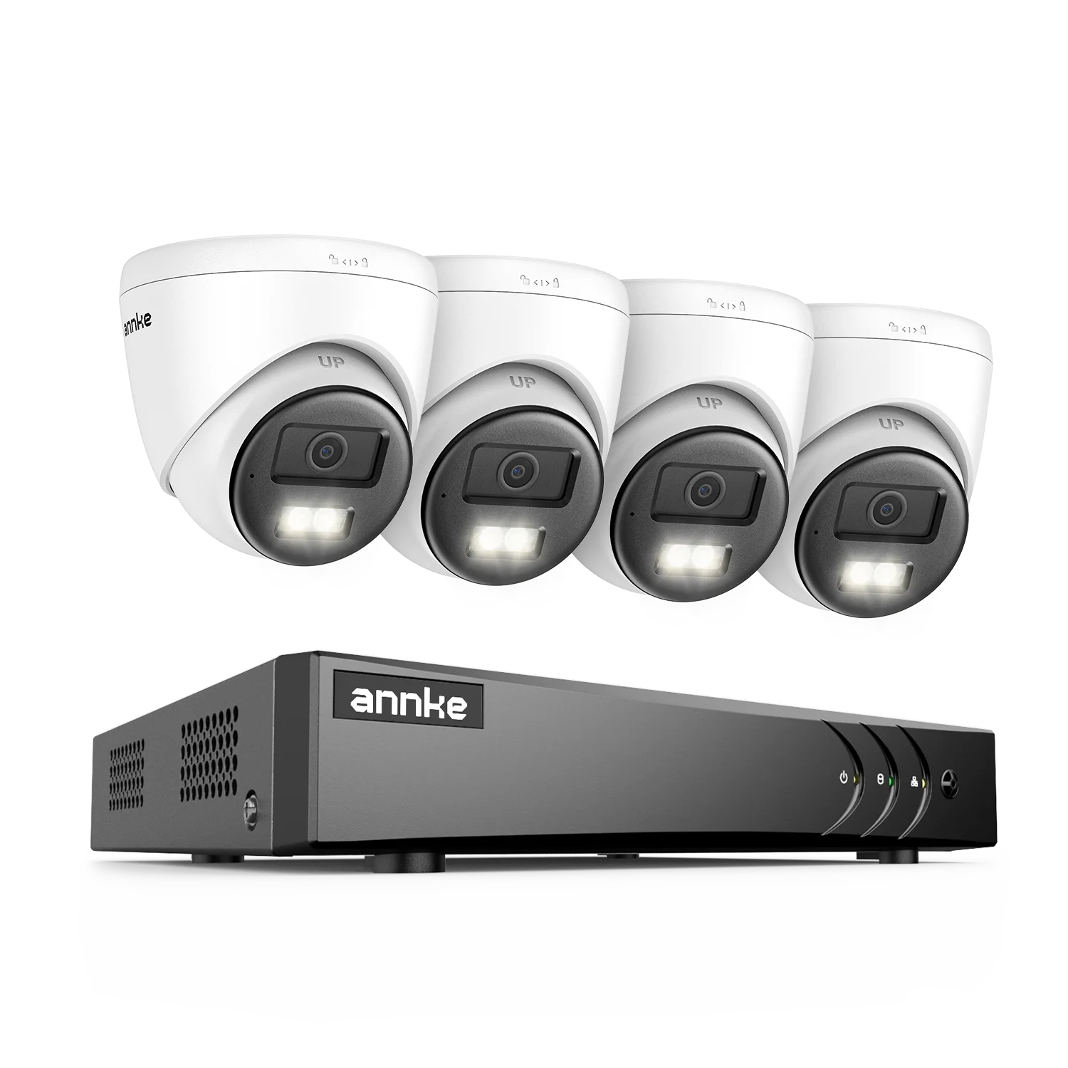 Annke 3K beveiligingscamera systemen 5-in-1 8CH DVR 5MP Dome camera buiten waterproof kleuren nachtzicht CCTV camerasysteem kit
