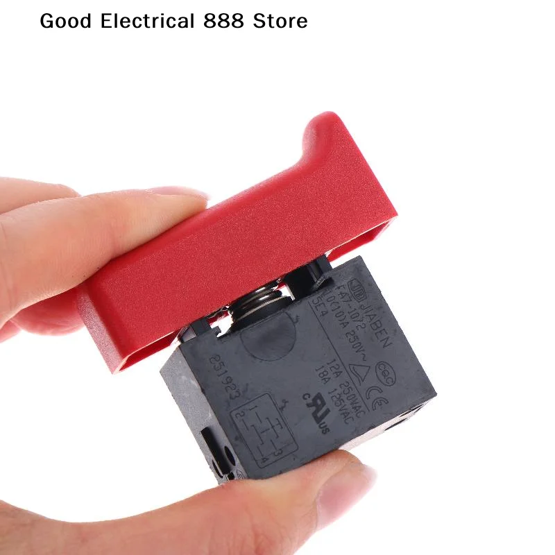 1Pcs FA7-10/2 Electric Hammer Power Button Switch 10A 12A 250V Lockless Trigger Replacement Accessory for Power Tools