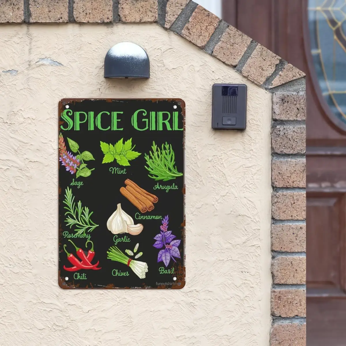 Retro Tin Signs Spice Girl Herb and Spice Cook Chefsative for Wall Decor Vintage Metal Plaques with Quotes,Aesthetic Home Decor,