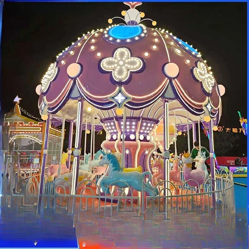 New children's upload square shopping mall children's carousel amusement equipment
