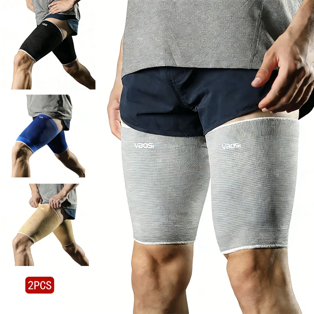 2PC thigh Compression Sleeve for Women Men, outdoor sports compression thigh brace for runners