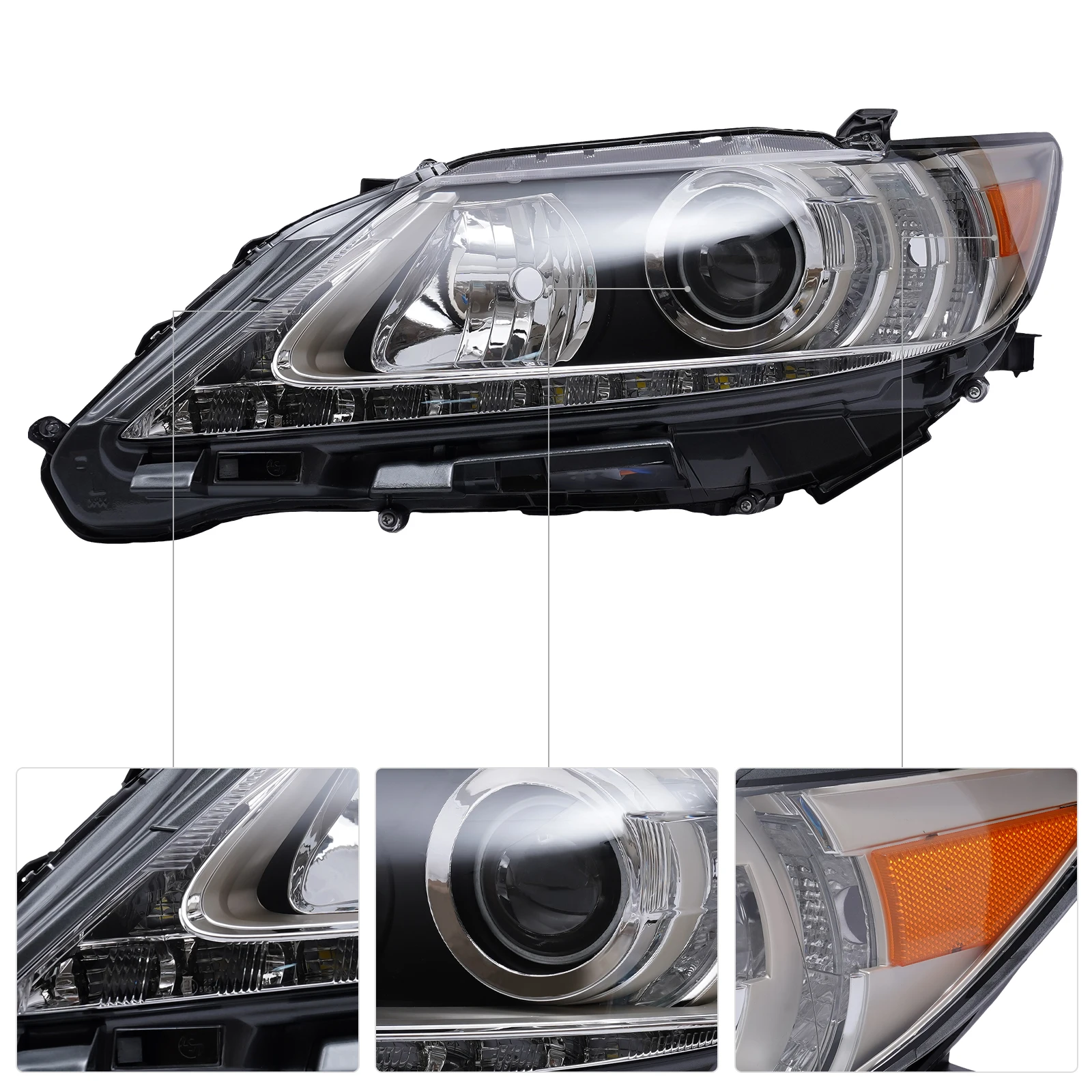 RH Xenon HID LED Headlight Headlamp Right Passenger Left For Lexus ES350 ES300h 2013-2015