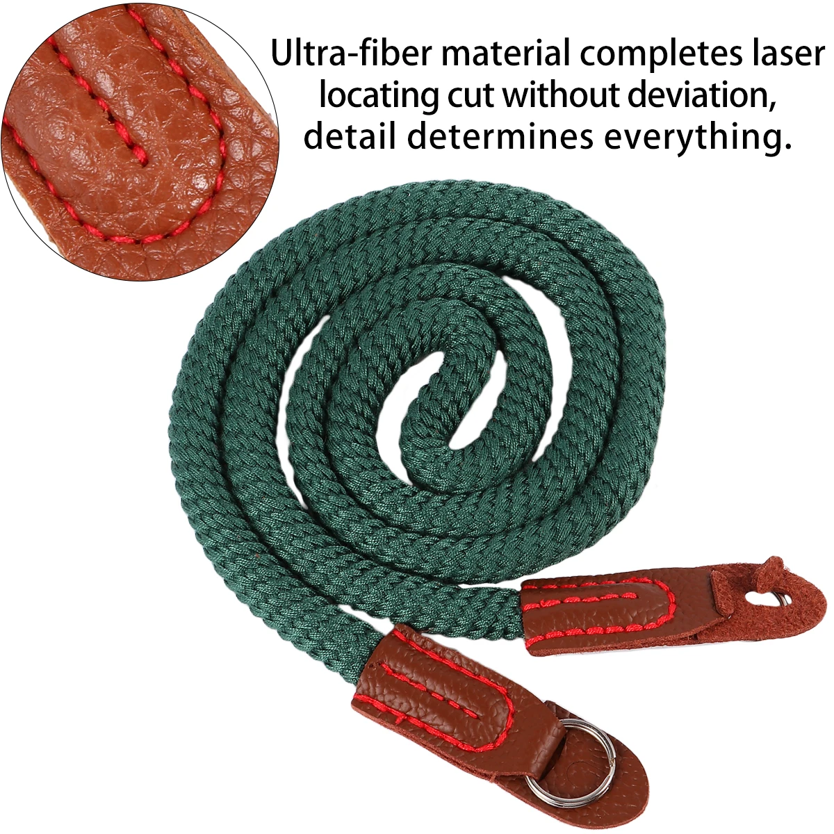 

1pc Camera Lanyard Sturdy Dslr Rope Strap Long Halter Harness Micro Single Digital Camera Cotton Durable Outdoor Use Apricot