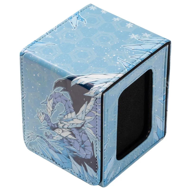 Geeignet für Yu-Gi-Oh! Kartenbox „Eisbarriere-Entdecker“ – Fenstertyp, aus Leder, magnetisch, für Sammelkarten