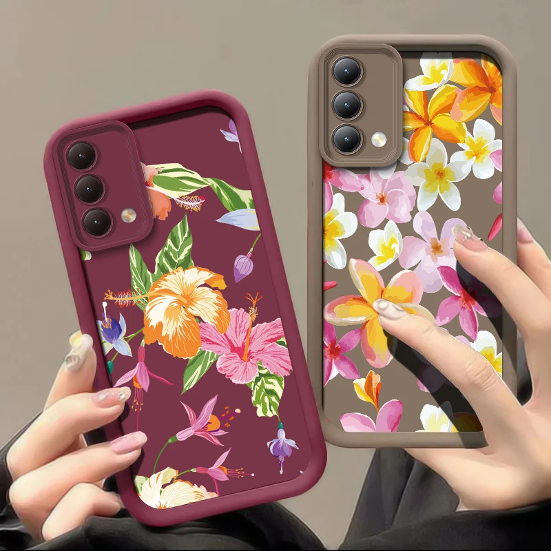 حافظة هاتف ناعمة على شكل زهرة لهاتف انفينيكس تكنو كامون 40 برو 30 20 بوفا 7 سبارك 20C 10 برو 6 جو 2024 2023 2022 غطاء من البولي يوريثان مقاوم للصدمات #1