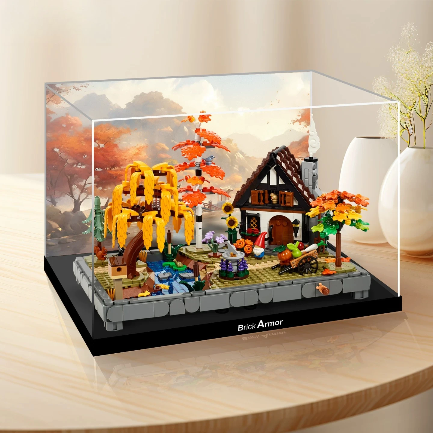 Suitable for LEGO 11372 Autumn Cottage Garden Building Block Storage Acrylic Display Box - view 3