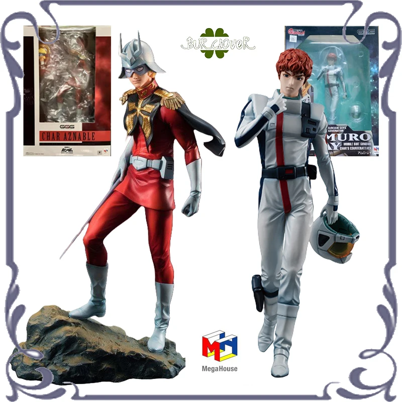 

Mega House Original GUNDAM GUYS/GIRLS GENERATION Series G.G.G.CHAR AZNABLE AMURO RAY Figure Model Toys Collectible In Stock