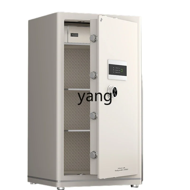 

yjq large safe fingerprint password home office large capacity safe all steel anti-theft