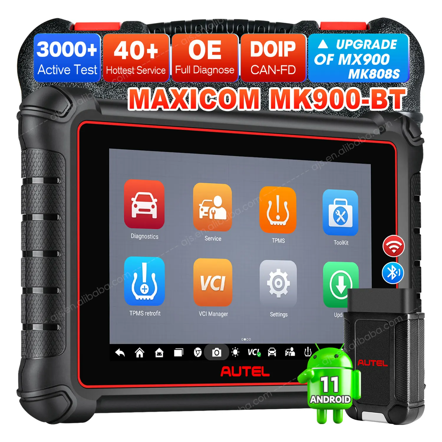 

Autel MaxiCOM MK900 BT Car Diagnostic Tool MK808 MK900BT MK808BT Altar MK 808 900 MK900-BT Vehicle Auto Full System OBD2 Scanner