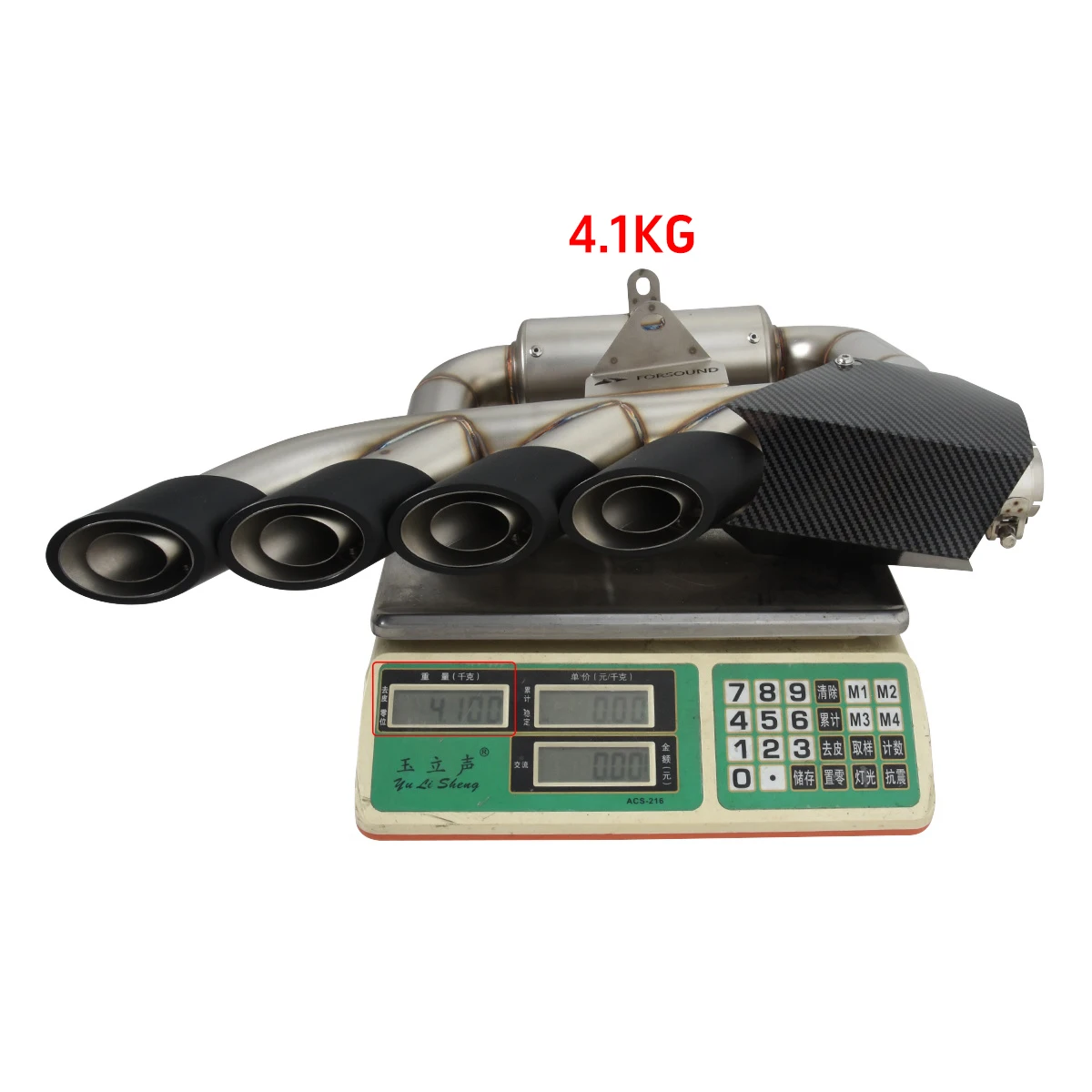 Motorcycle Exhaust System Front Link Pipe Connect Muffler Tube Four Tailpipe Muffler Slip On For Benda LFC700 700LFC Lfc 700