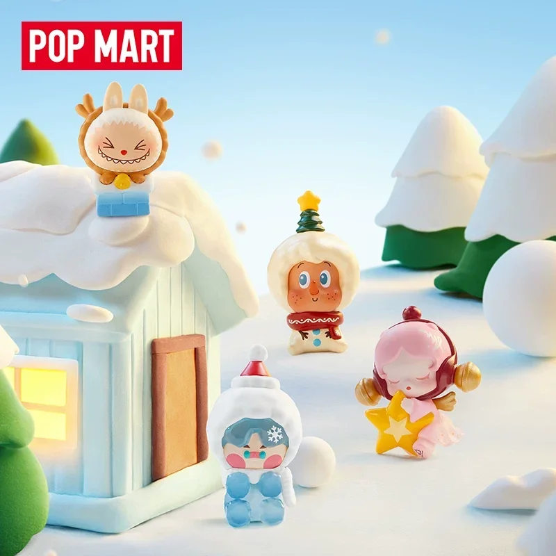 POPMART Bubble Cutie Xmas Gift Giveaway Series оригинальные наборы кукол-сюрприз слепые коробки модные коллекционные настольные украшения игрушка