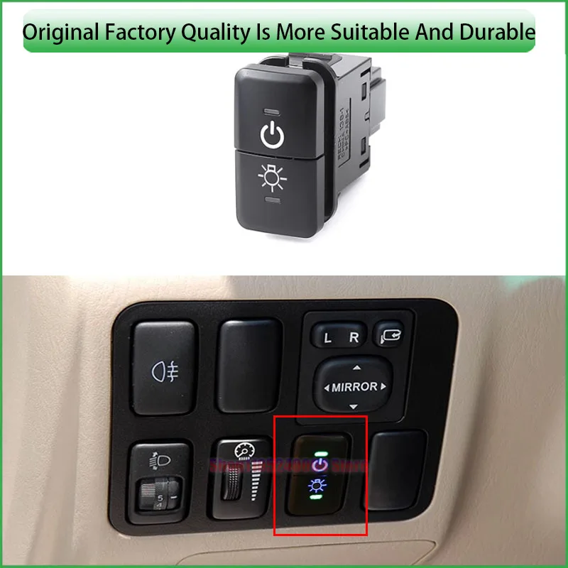 For Toyota FJ Cruiser And Prado LC120 DRL LED Fog Light Power Supply Dual Key Switch Button With Wire 1PCS 86310 60040