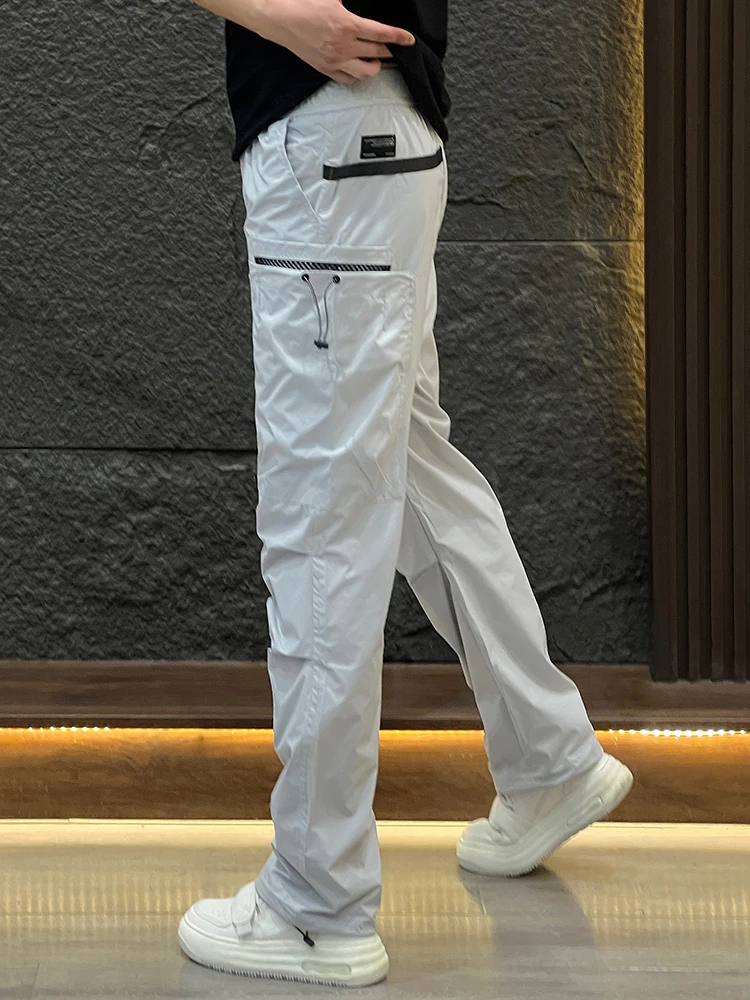 

Мужские модные повседневные брюки для осени и зимы, для активного отдыха, работы, свободные прямые штаны, американский стиль