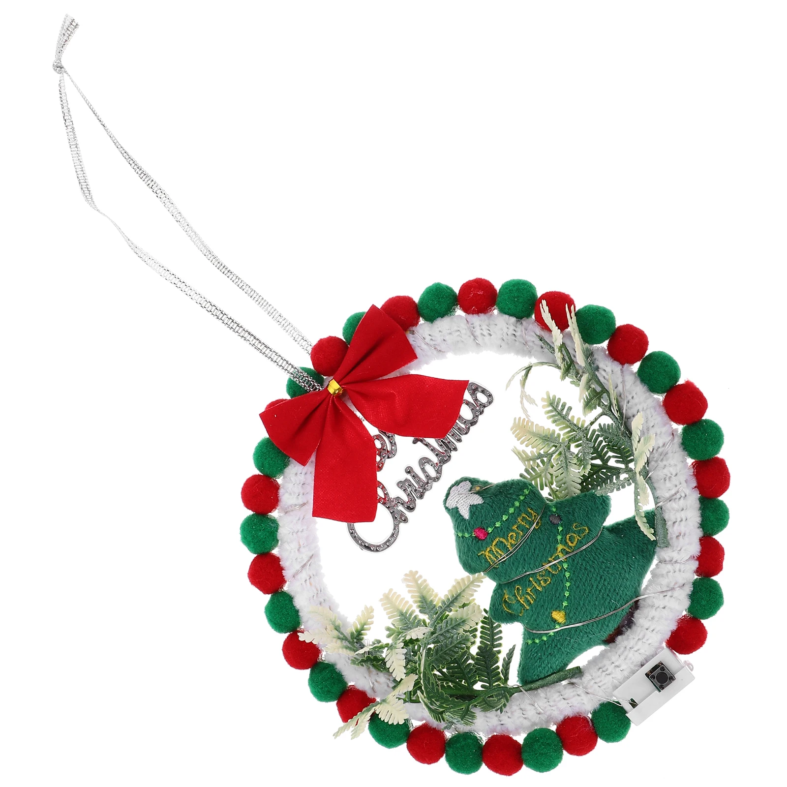

Christmas Palette Material Pack Wreaths Ornament Hanging Mini Round Flower Garland