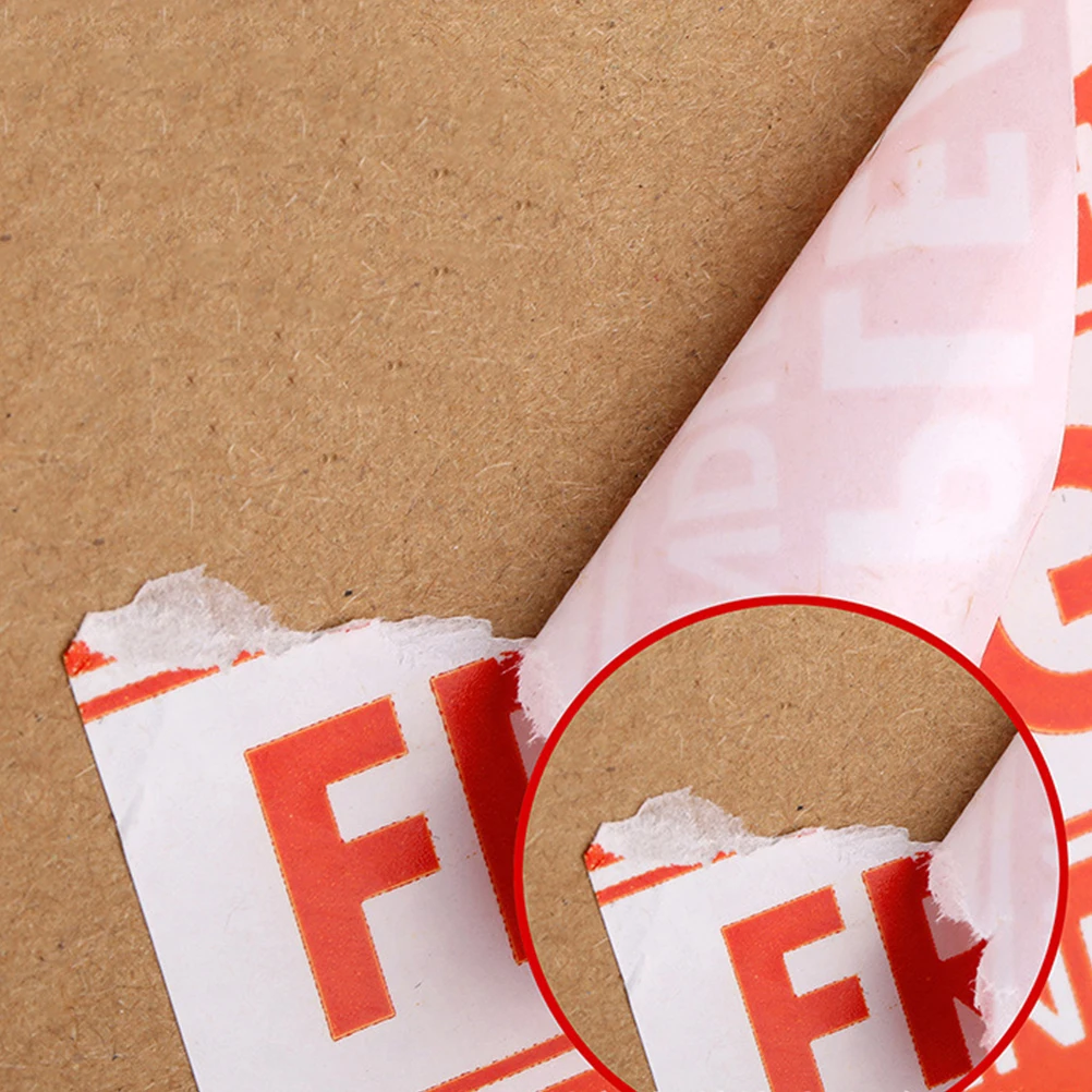 

2 Rolls 50X76Mm Fragile Warning Stickers Red Adhesive Backside Handle With Care Package Label For Home Garage Safe