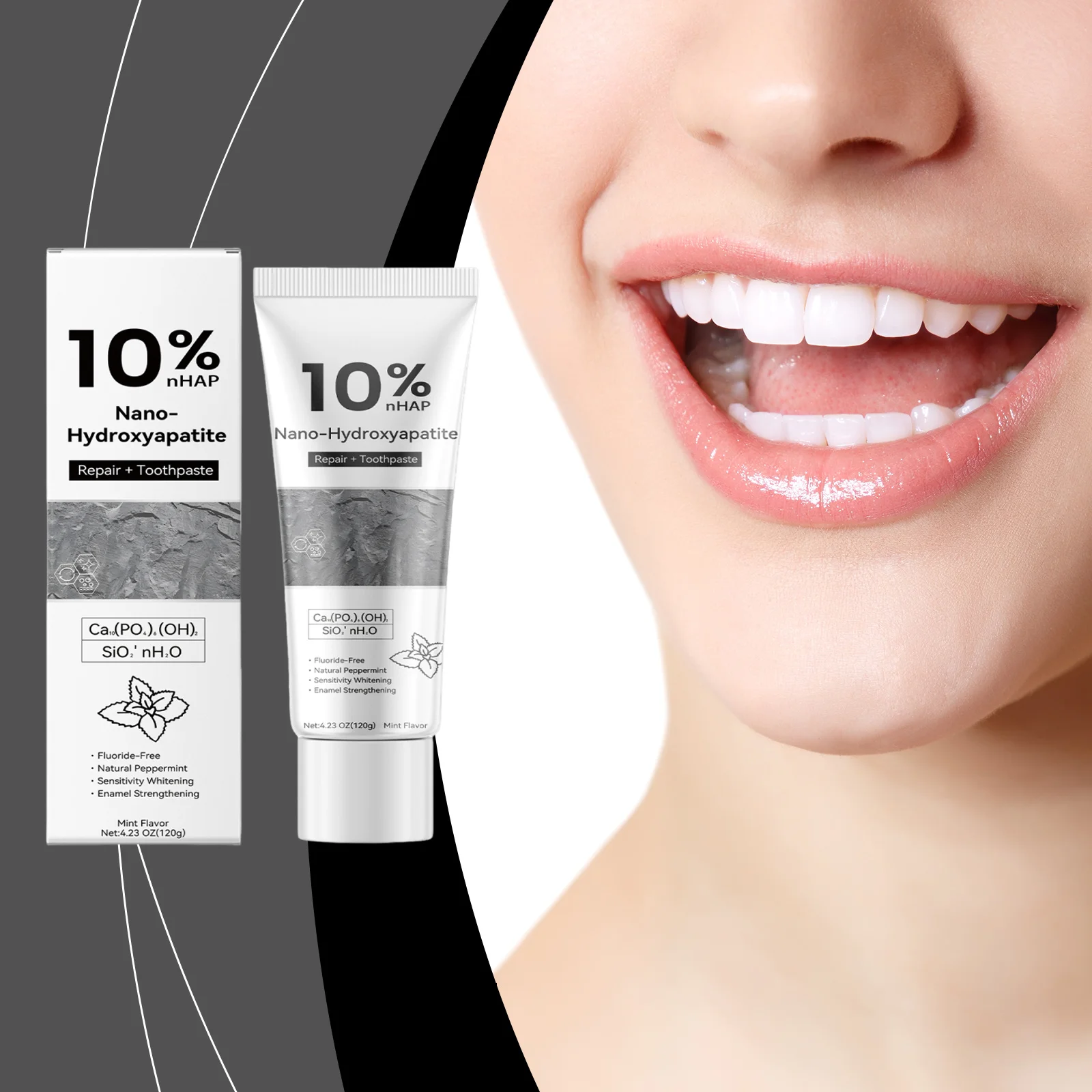 

Nano Hydroxyapatite Toothpaste Dental Plaque Remover Enamel Strengthening Fresh Breath Remove Tartar Teeth Whitening Toothpaste