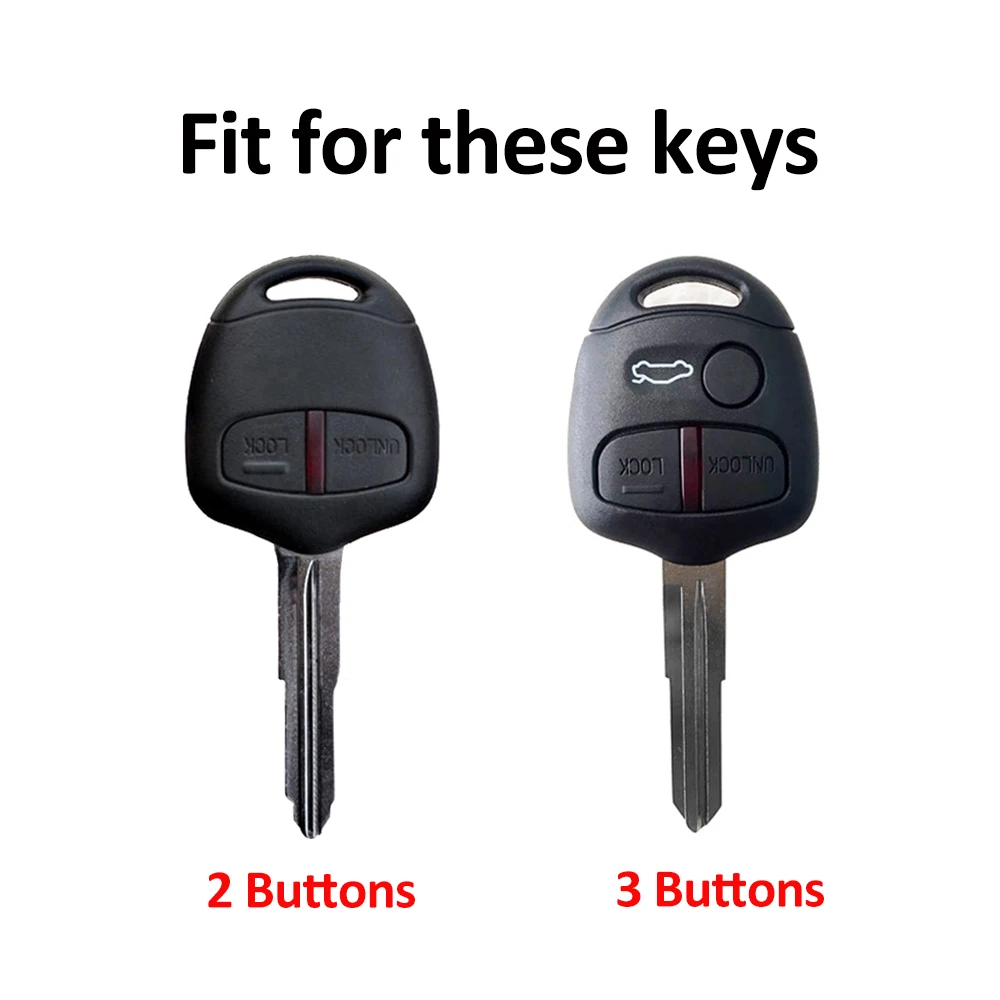 Auto Keyless Fob Shell For Mitsubishi Lancer Outlander Pajero Mirage Triton ASX Grandis 2006-2015 2/3 Buttons Car Key Case Cover
