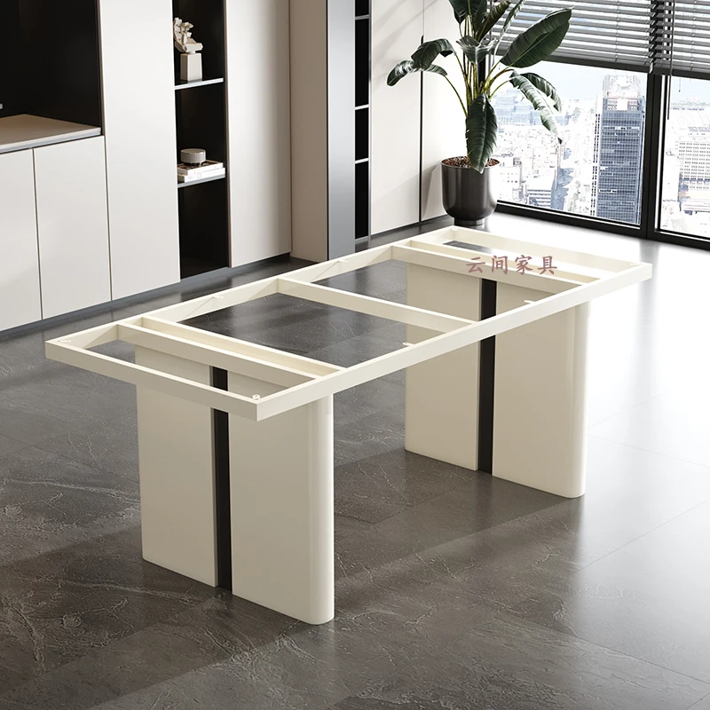 

Luxury stone table leg bracket marble dining table foot rock slab tea table base stainless steel large plate desk rack support l